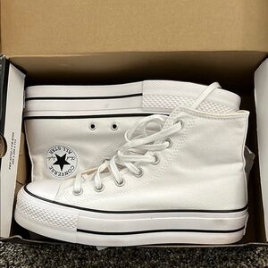 Converse White High-Top Sneakers
